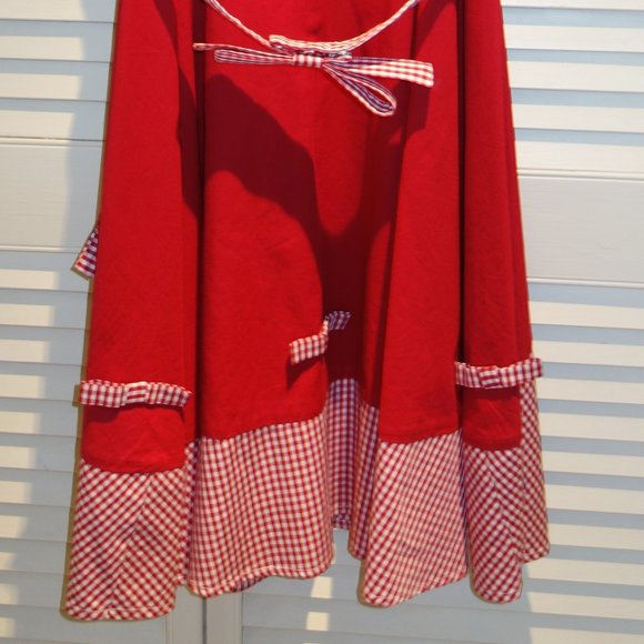 Trashy Diva by Candice Gwinn size 2 red white gingham dress - Picture 2 of 8
